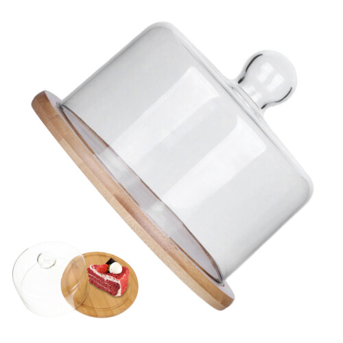2 Kuchen-Glasabdeckung Mit Kuppel, Mini- , , Khaki 2