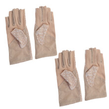 2 Paar Fingerlose UV Für Frauen Halbfinger