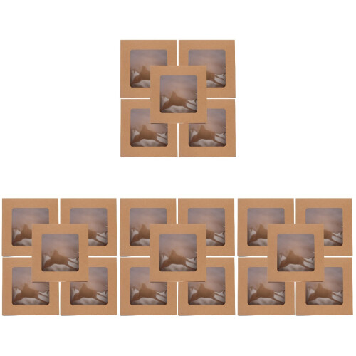 20 Kraftpapier Bäckerei Boxen Mit 1
