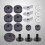 Cymbal Drum Zubehör Set Metall Dämpfung 1 7