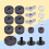 Cymbal Drum Zubehör Set Metall Dämpfung 1 4