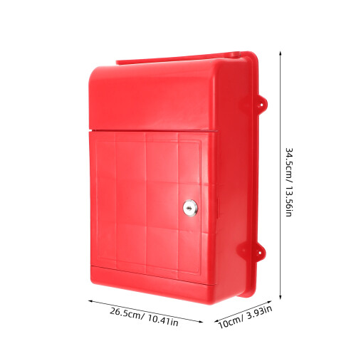 Postal Mail Box Slots Briefkästen Für Draußen Mitarbeiterbüro Rot 2