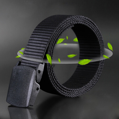 Herren Canvas Gürtel Flugreisegeeignet Nylon Gurtband 2