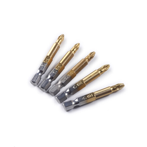 5Stk Schraubendreher Bits Schrauber Bits Titanbeschichtung Stab S2 1