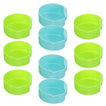 10St Kunststoff Tragbares Köderglas Für Camping