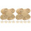 100 Schokoladenpapier Mit Ausgestanzten Blumen 4