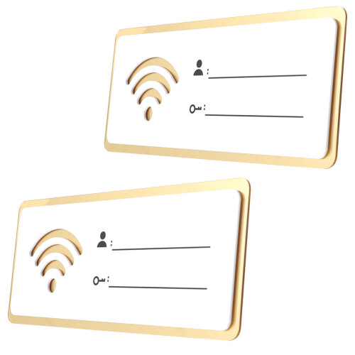 Raindrops 2Stück Acryl Wifi Passwort Schild Für Bereiche