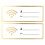 Raindrops 2Stück Acryl Wifi Passwort Schild Für Bereiche 3