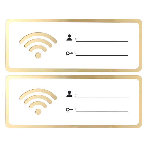 Raindrops 2Stück Acryl Wifi Passwort Schild Für Bereiche 2