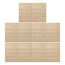 10Stk Holz Bruchbretter Taekwondo Khaki