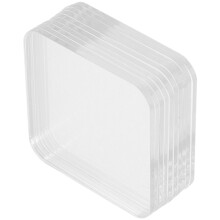 Decoratieve Labels Transparant Acryl 10 Set 1,9x1,9x0,08 Inch