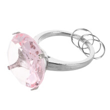 3 Stuks Diamant Verlovingsring Sleutelhanger Houders