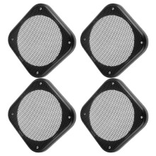 4St Zwart Vierkant Speaker Grillnet Voor Auto Audio Bescherming