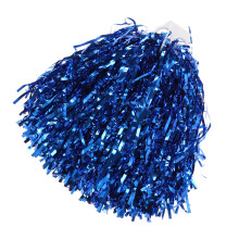 1Paar Blaue Pompoms Mit Kunststoffring, Ideal Für Sport-Cheerleading