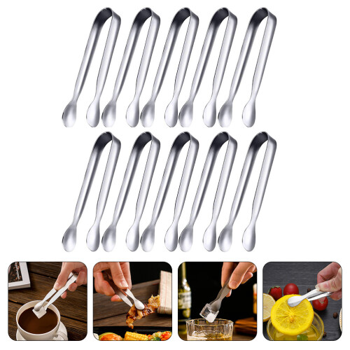 10Stk Eiswürfel Eiskübel Grillzange 2