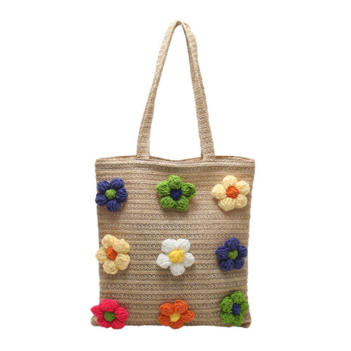 Floral Tote Khaki 1 Set 1