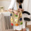 Floral Tote Khaki 1 Set 5