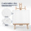 6Set Künstler Malrahmen Weiß Baumwoll Leinwandplatten 5