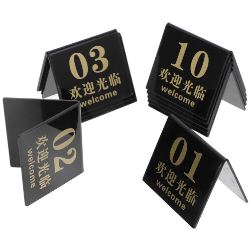 Table Markers Driehoekig 10 Stuks 2,67x2,16x2,16 Inch
