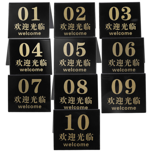 Table Markers Driehoekig 10 Stuks 2,67x2,16x2,16 Inch 1