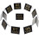 Table Markers Driehoekig 10 Stuks 2,67x2,16x2,16 Inch 11