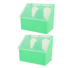 Pigeon Feeder Box Trog 2 Set 6,7 X 5,5 X 3,7 Inch