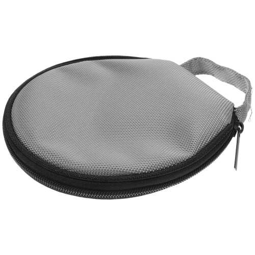 Grey Zipper Cd Protective Case Oxford Storage Bag for Cds Dvds 2