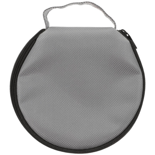 Grey Zipper Cd Protective Case Oxford Storage Bag for Cds Dvds 1