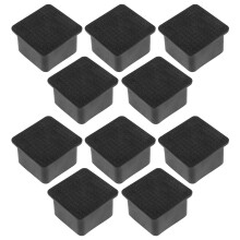 Worgeous 10 Stuks Pijp Plug Kantoor 4,70x4,70x2,80 Cm Zwart