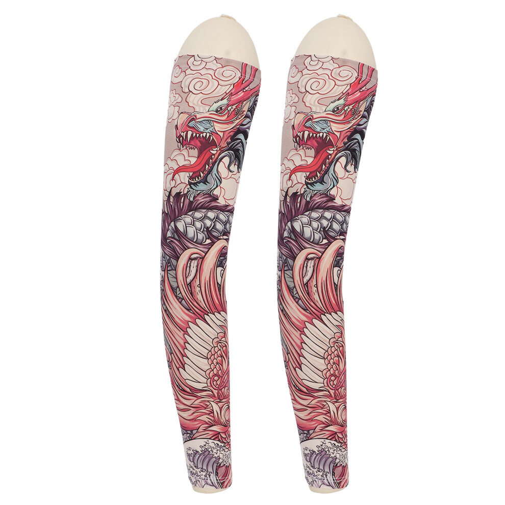 UV Protection Cooling Arm Sleeves UPF 50+ Seamless Tattoo Cover