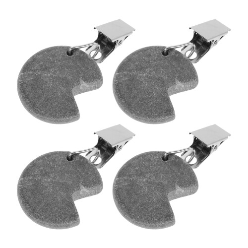 4 Tischdeckenbeschwerer 7,5x4x1 Cm Grau