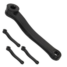 Aluminium Kurbel Fahrrad Schwarz Eisen 4 Stück 8,1x1,4x1,0 Zoll