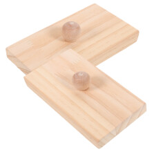 Sand Musikinstrument 2Stk Holz Beige
