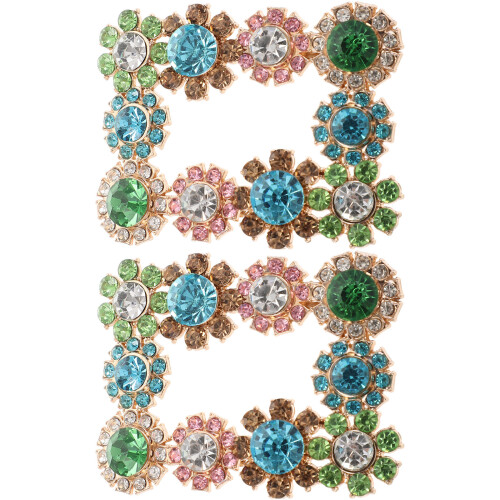 6 Blumenklammern Brautschmuck