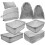 1 Set Reise Verpacken Grau Polyester 34x24x12 Cm 6