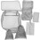 1 Set Reise Verpacken Grau Polyester 34x24x12 Cm 7