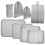 1 Set Reise Verpacken Grau Polyester 34x24x12 Cm 11