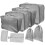 1 Set Reise Verpacken Grau Polyester 34x24x12 Cm 9