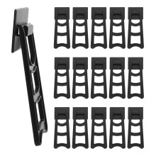 20 Stuks Achterkant Fotolijst Stand 11,70x4,60x0,50 Cm Zwart