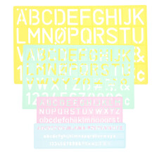 4 Stuks Multifunctionele Liniaal Set Met Tekensjablonen