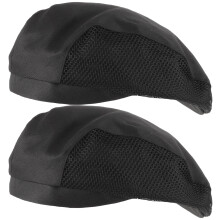 2 Stuks Chef Haarnet Skull Cap Ober Beret Hoed Voor Vrouwen