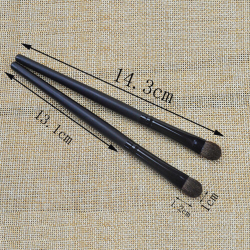 Eye Make-Up Borstel Oogschaduwborstel Zwart Hout 1