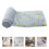 Compact Hondenbed Mat Silicone Anti-Slip Grijs Draagbaar 1 Set 2