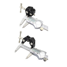 Ballhoofd Panteklem Adapter Zwart