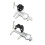 Ballhoofd Panteklem Adapter Zwart 1
