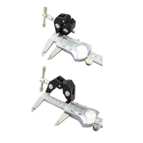 Ballhoofd Panteklem Adapter Zwart