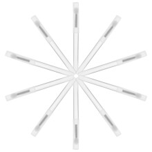 10 Stuks Silicone Make-up Applicator Lip Mask Gloss Borstels Reis Wit