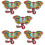5 St Emaille Olifant Broche Kraagpin Sieraden 8