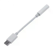 (White) USB Type C To 3.5mm Aux Adapter Type-c 3 5 Jack Audio not support for Sumsang Galaxy S21