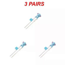 (Style D, 3pcs) 1/3/5PCS Cute Cartoon Monkey Rabbit Elephant Learning Training Chopsticks for Kids Children Chinese Chopstick Beginner Learner